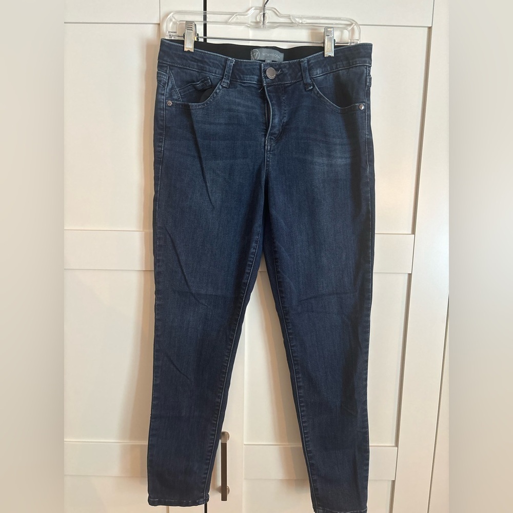 Wit & Wisdom Jeans Skinny Dark Wash Tummy control high rise casual minimalist